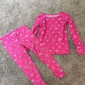 Juicy Couture pink long sleeve Kids Pajama Set 3T